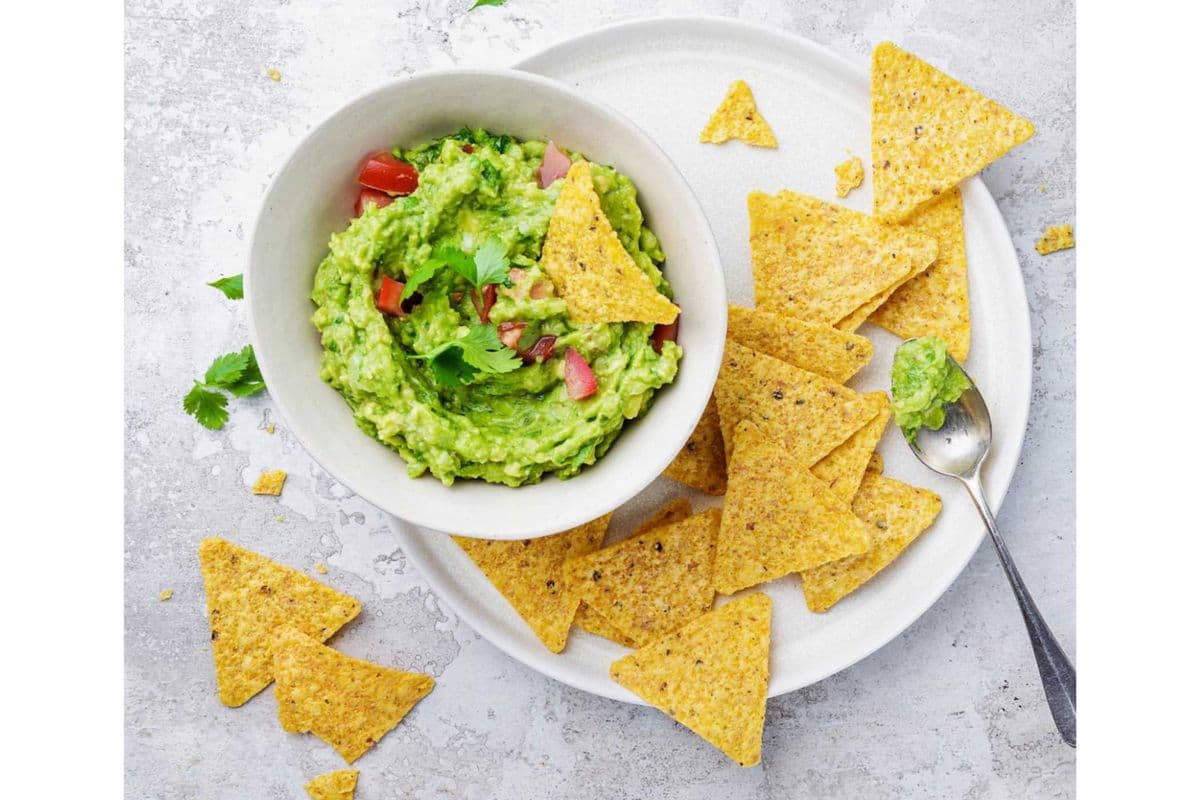 Nacho Chips and Guacamole