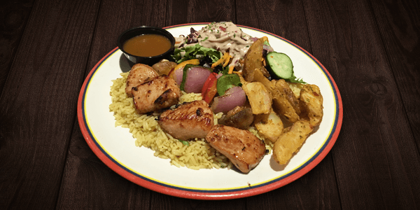 Brochette de poulet Whiskey BBQ / Whiskey BBQ Chicken Skewer