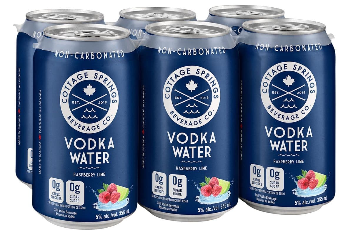 Cottage Springs Vodka Water - Raspberry Lime (6 Pack)