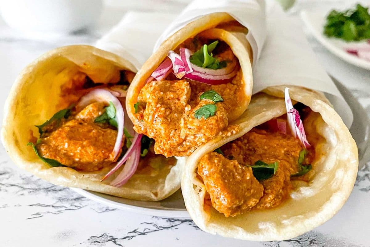 Butter Chicken Wrap