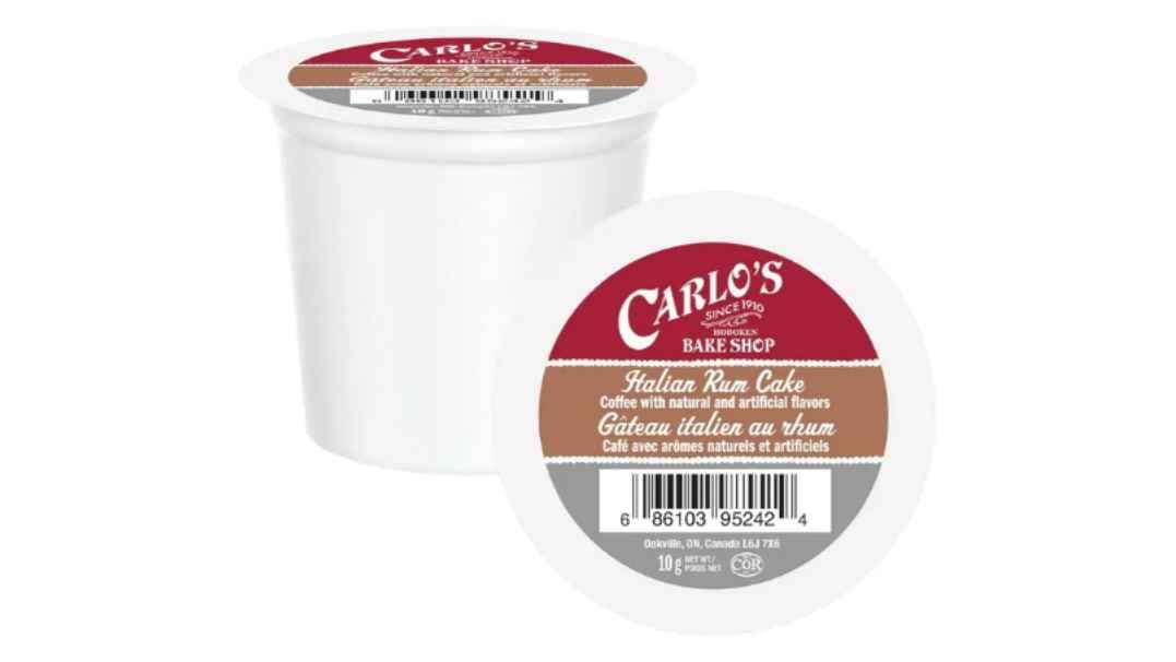 Carlo's Bake Shop Italian Rum Cake Single Serve Coffee