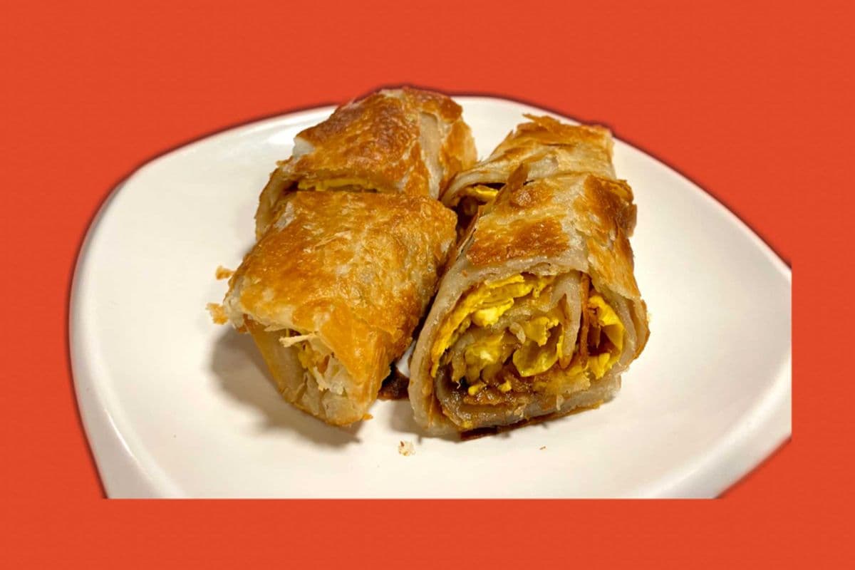 D7. Pork Floss with Egg Rolls