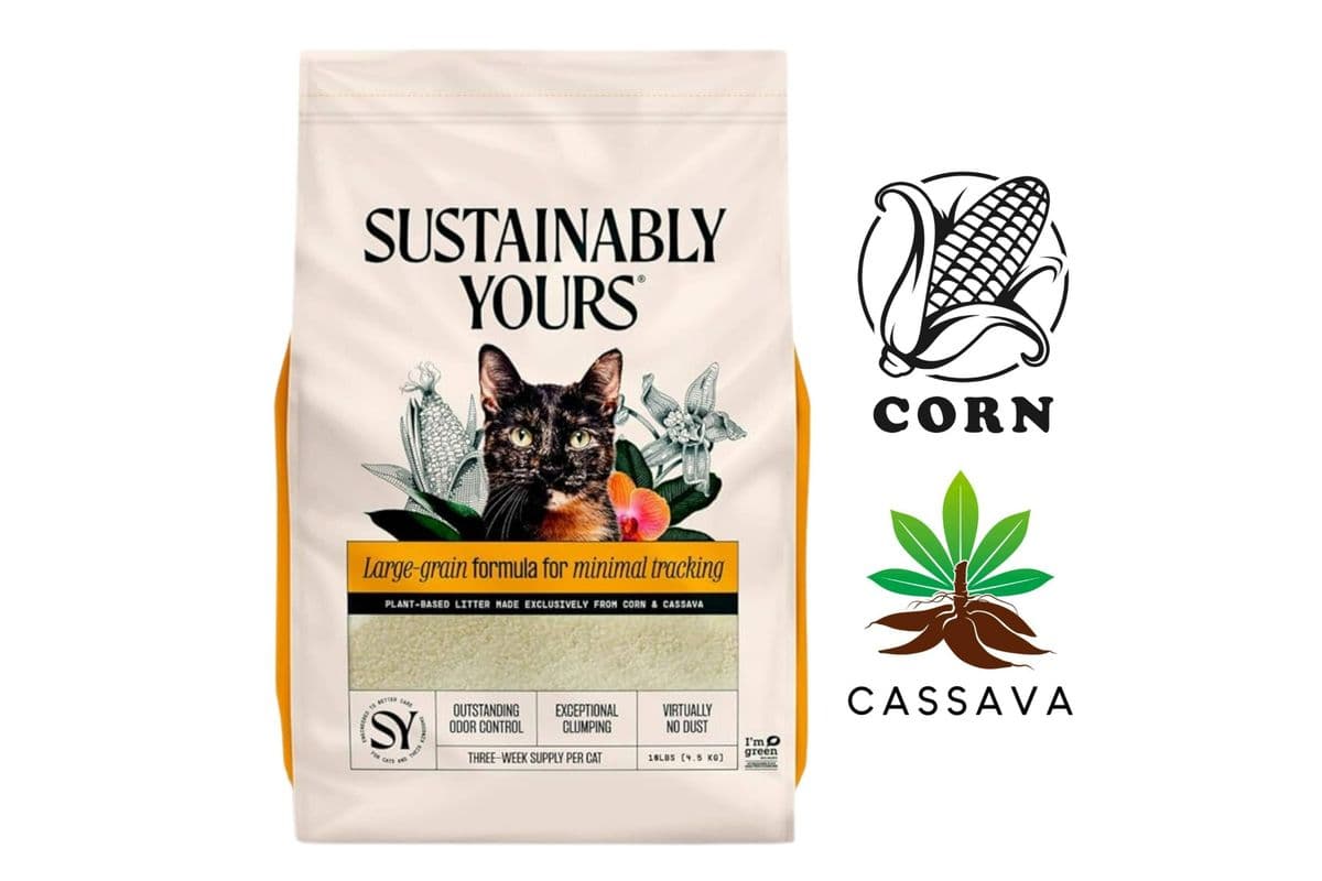 Sustainably Yours Large Grain Formula for Minimal Tracking Cat (26 lbs)