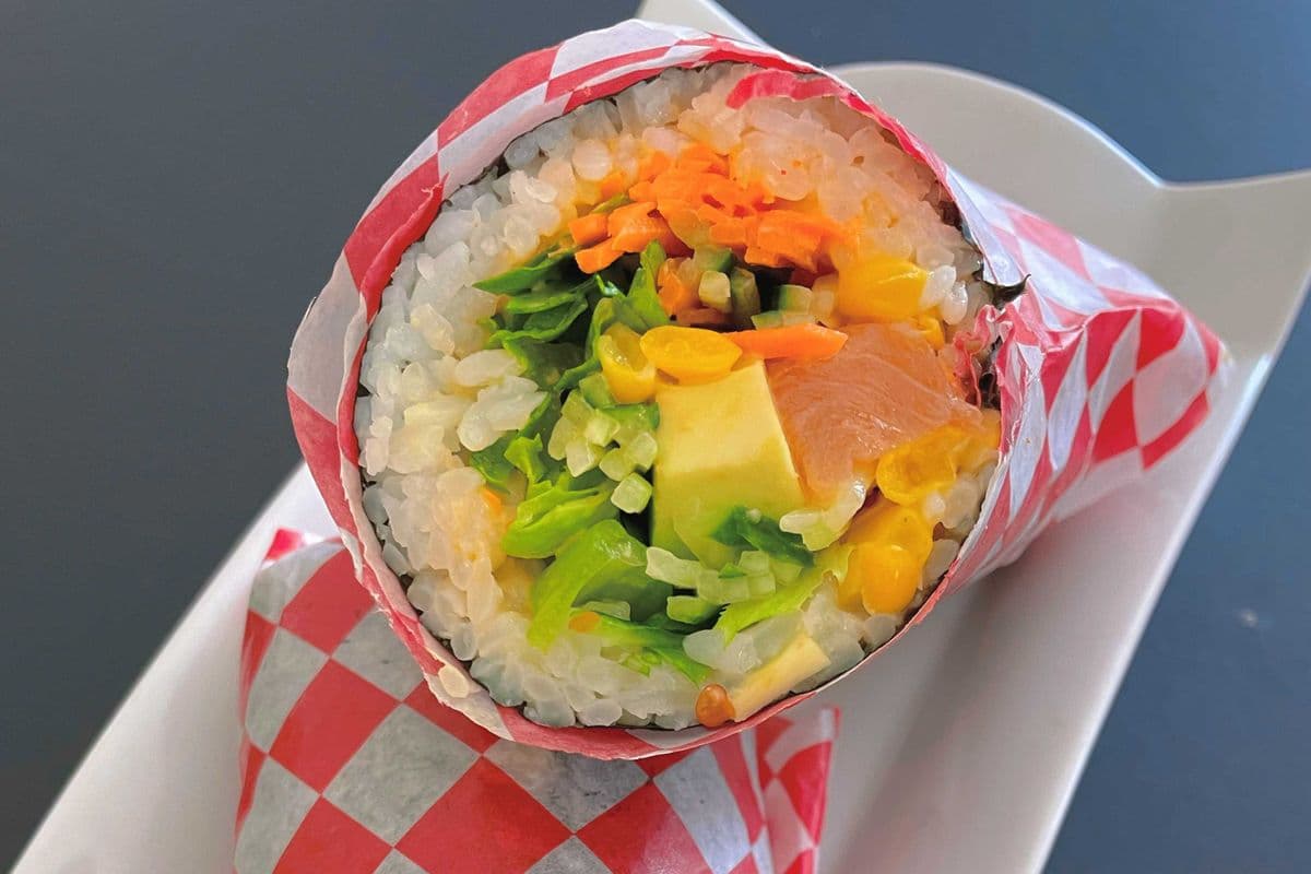 Salmon Sushi Burrito