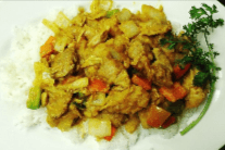 55. Curry Chicken and Potatoes on Rice