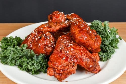Cinq morceaux d'ailes de poulet Sucré et épicé / Five Pieces of Sweet and Spice Wings