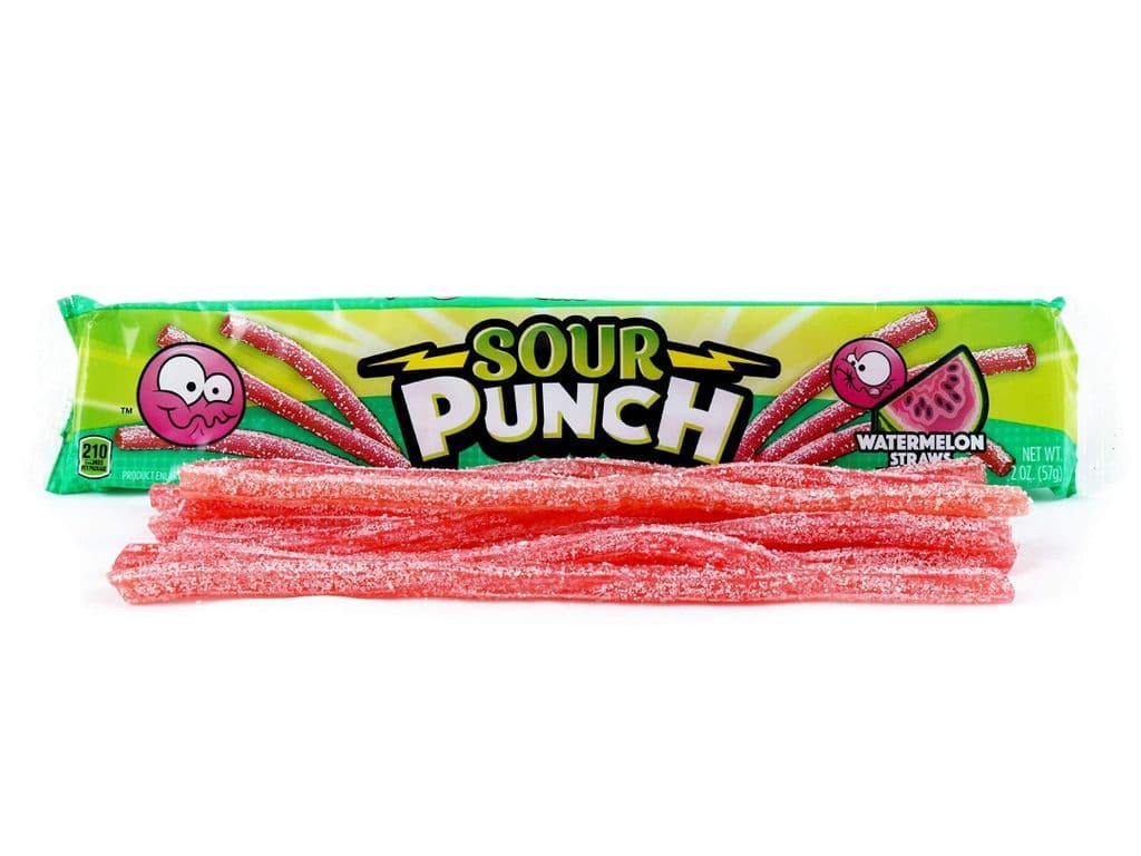 Sour Punch Straw's - Watermelon