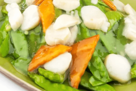 120. Scallop with Snow Peas