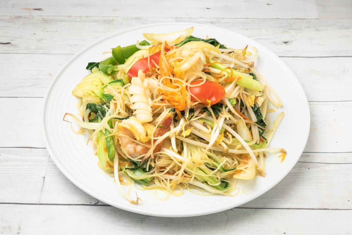 Vermicelles Sautées Style Singapour / Stir Fried Vermicelli Singapore Style