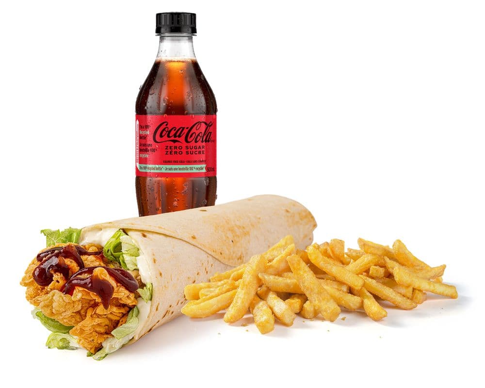 BBQ Chicken Wrap Texas-Size Combo