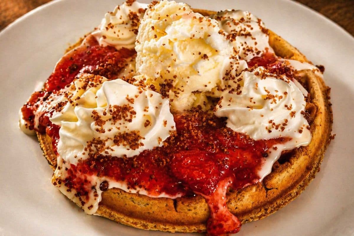 Strawberry Cheesecake Waffle