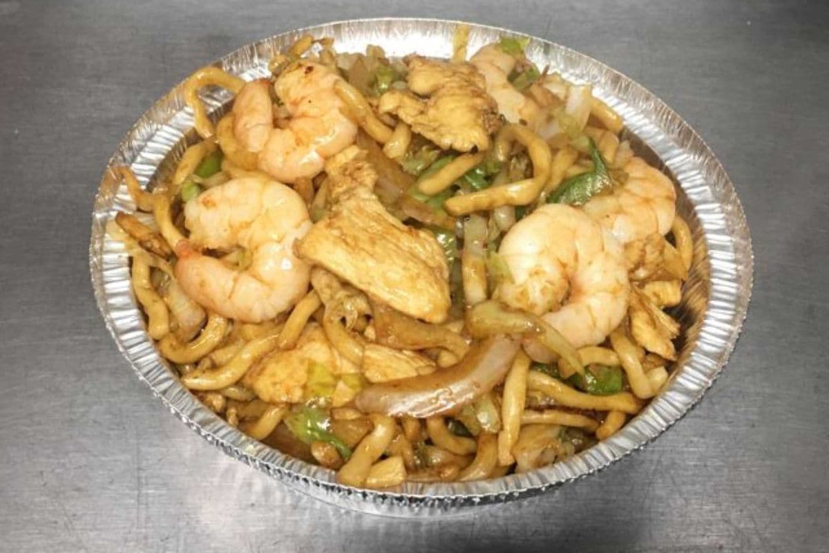 Chicken and Shrimp Fried Noodles