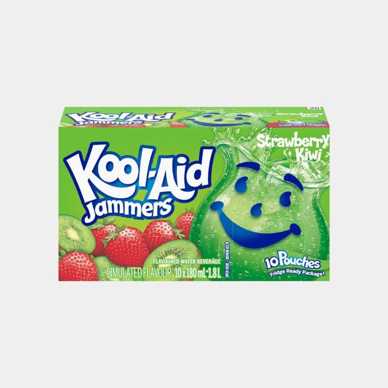 Kool-Aid Jammers Strawberry & Kiwi Fruit Beverage (10x180ml)