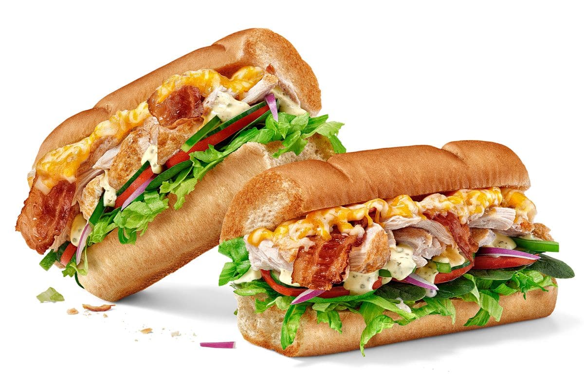 Poulet, bacon et ranch au poivre 12" / Footlong Chicken Bacon & Peppercorn Ranch Sub (900 Cals)