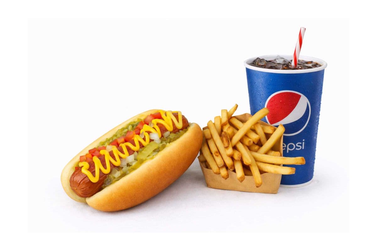 Chicago Style Beef Hot Dog Combo