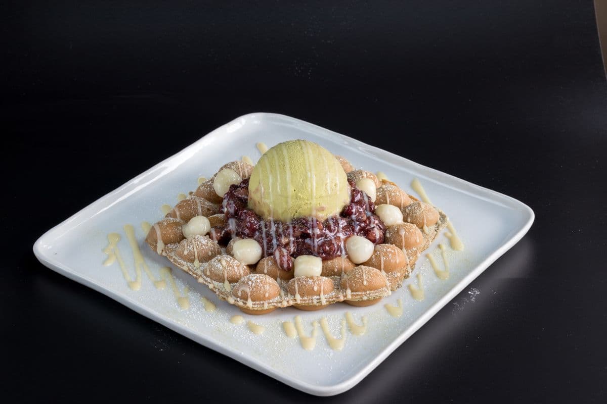 J3. Green Tea Egg Waffle 綠茶雞蛋仔