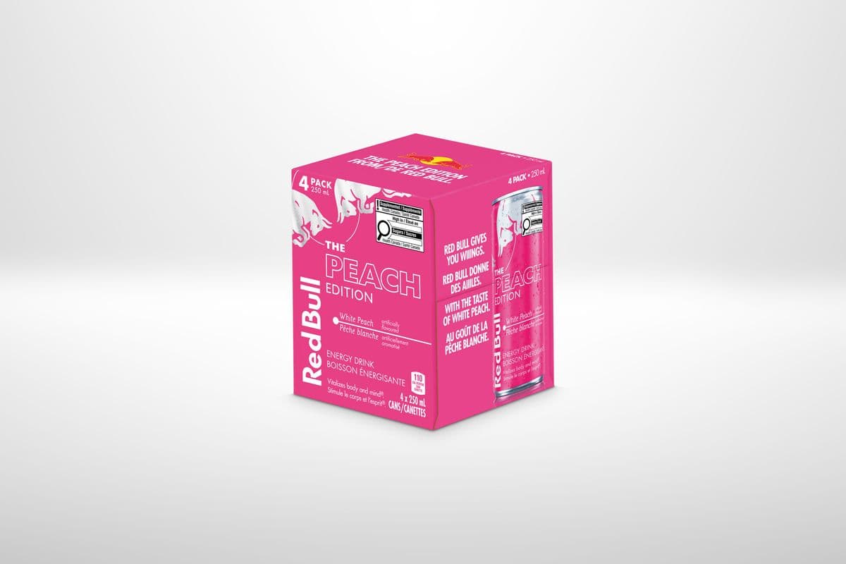 Red Bull Energy Drink Peach 250 ml (4 Pack)