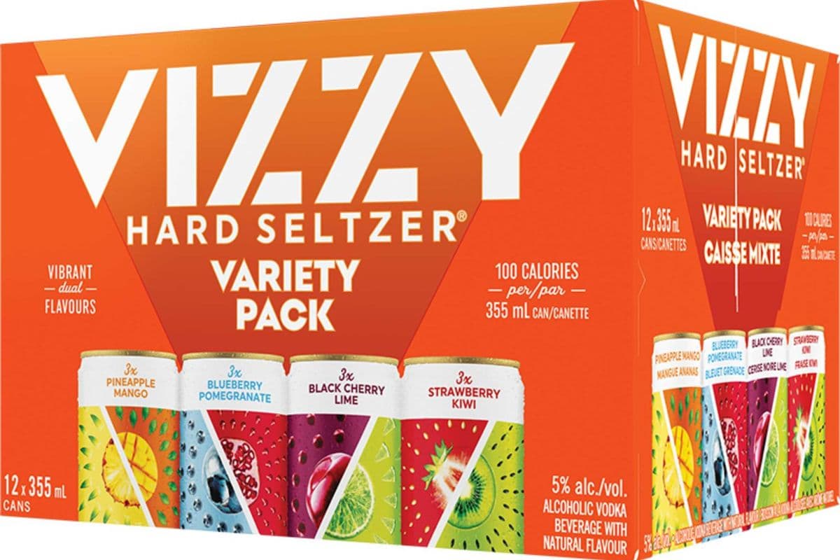 Vizzy Hard Seltzer Variety Pack (12 x 355 ml Cans)