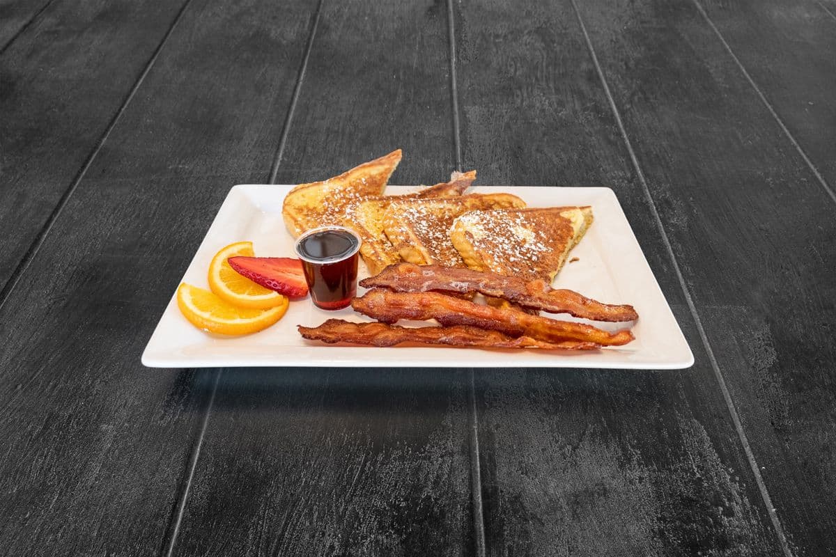 French Toast and Bacon Or Sausage