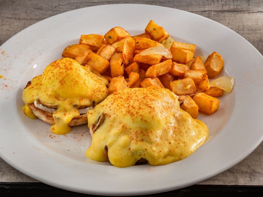 Mushroom Brie Benedict