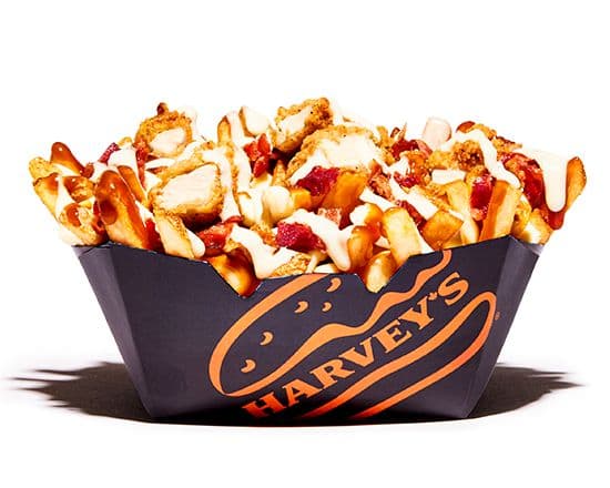 Regular Bacon Double Cheese Poutine 850 cals