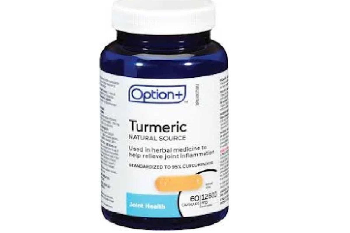 OPTION+ TURMERIC 12500MG CAPSULES NATURAL SOURCE 60 PACK (60 CAPSULES)