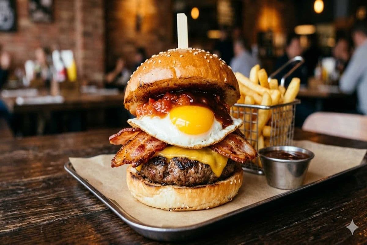 CI Egg & Bacon Cheeseburger