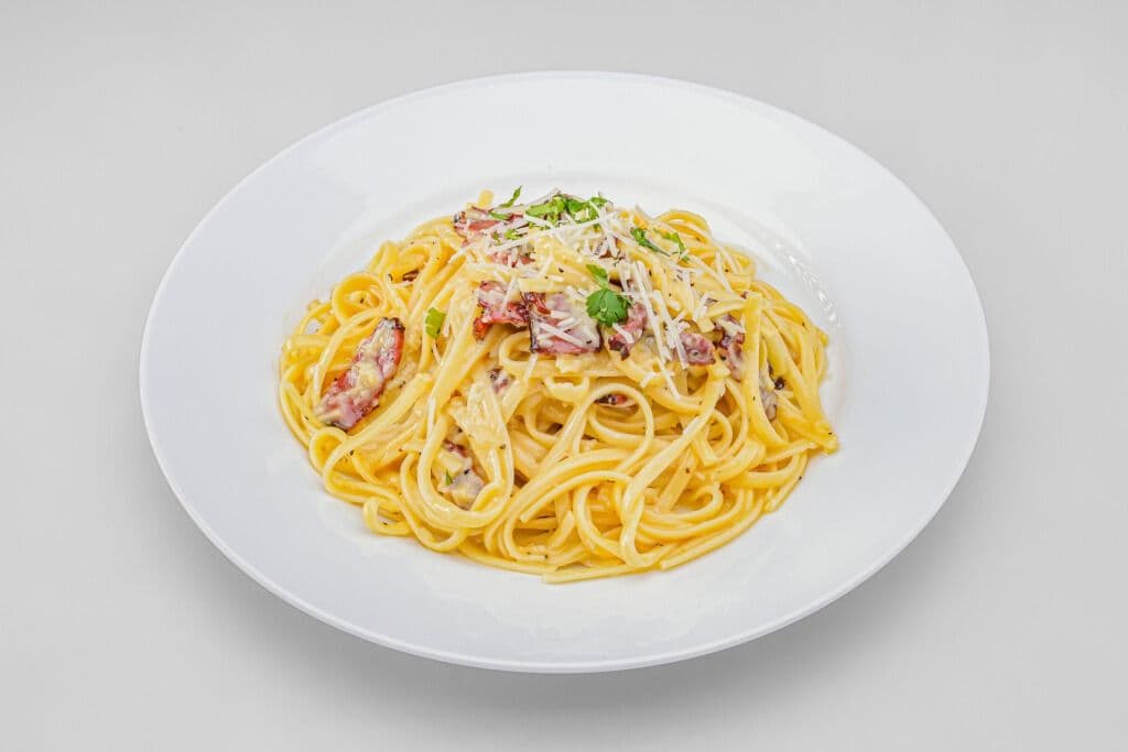 Beef Bacon Carbonara