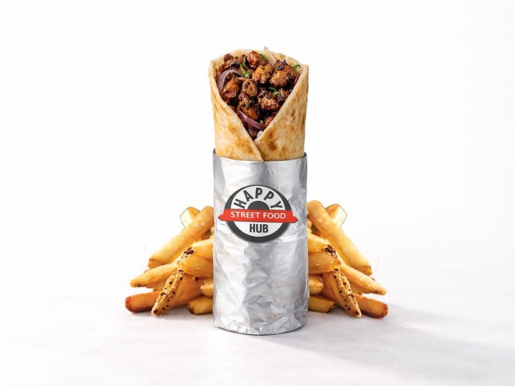 Chili Soya Chaap Kathi Roll