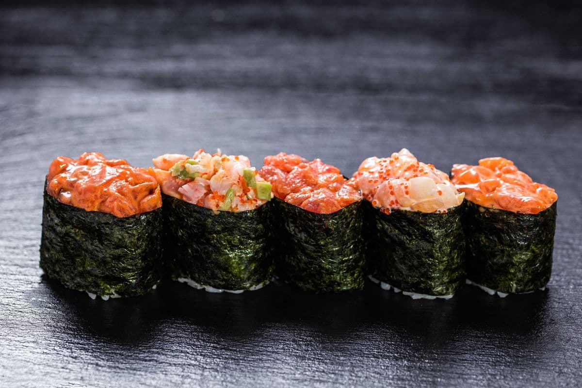 Chopped Scallop Gunkan Sushi