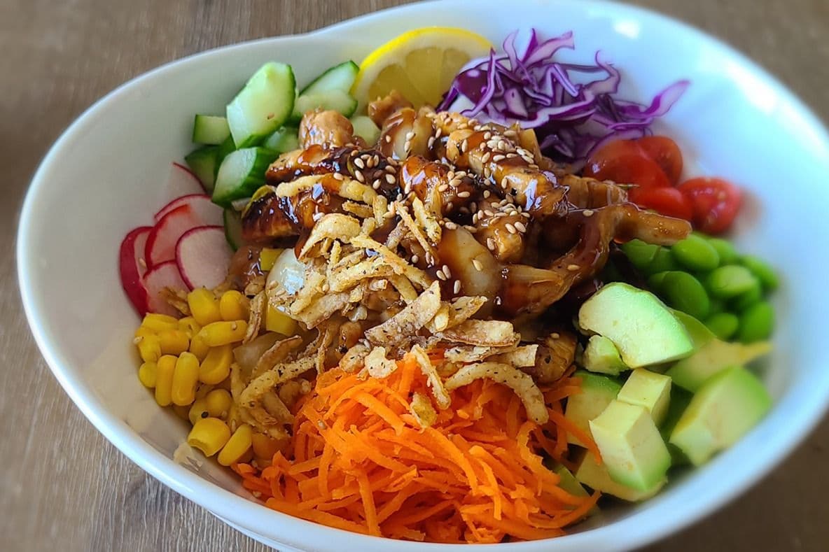 8. Korean BBQ Pork Poke Bowl