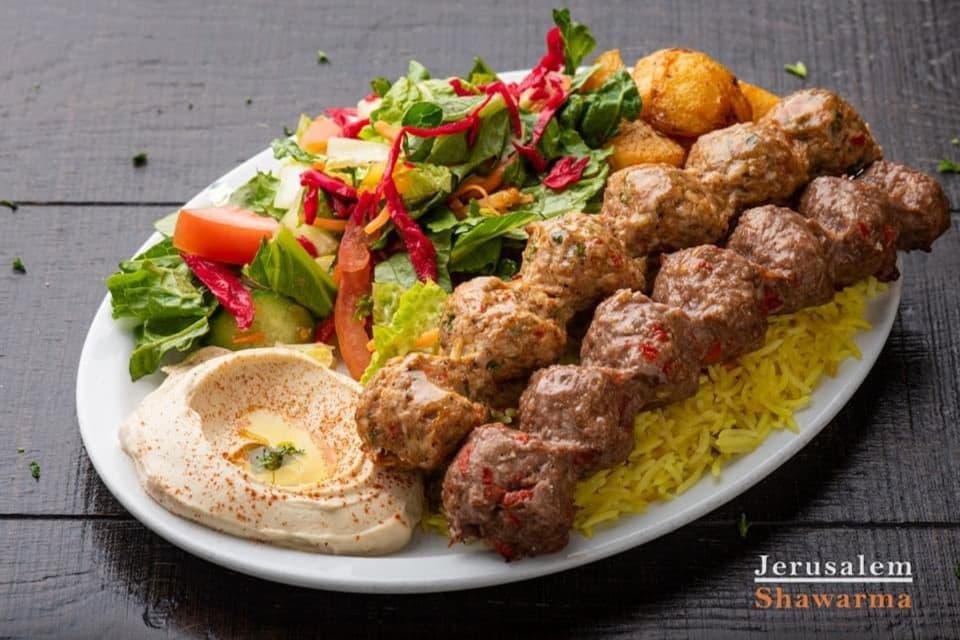 Mix Lamb Kaffta (Adana) Chicken Kaffta Kabab Plate
