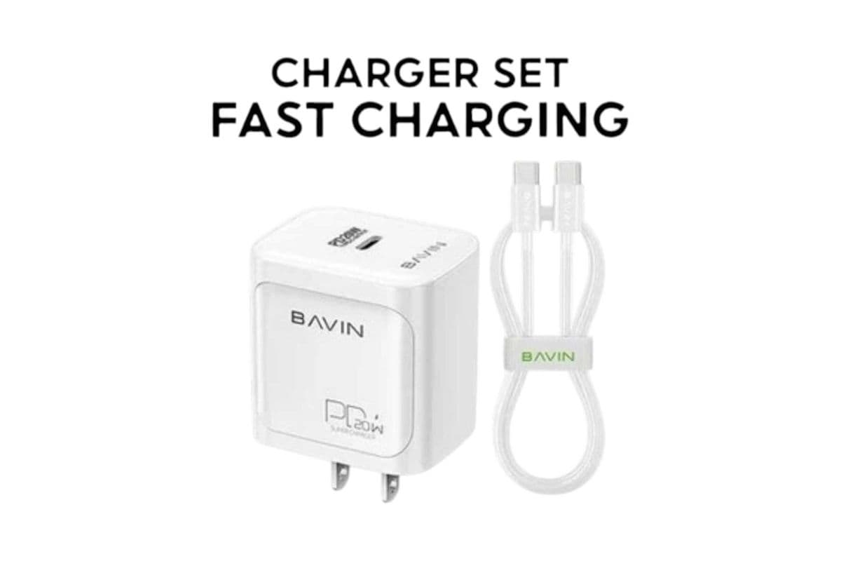 Bavin Universal 20W Fast Charging Adaptor & Cable C-type to C-type