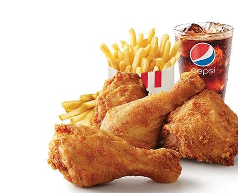 Boîte 4 morceaux de poulet