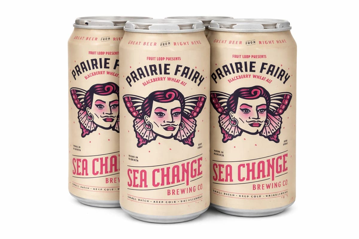 Sea Change Prairie Fairy Blackberry Wheat Ale 473ml 4pk Can