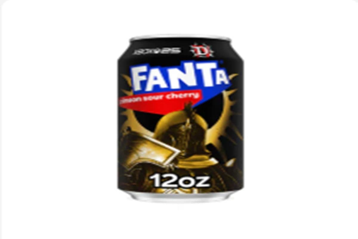 Fanta crimson sour cherry (355ml) (140 Cal)
