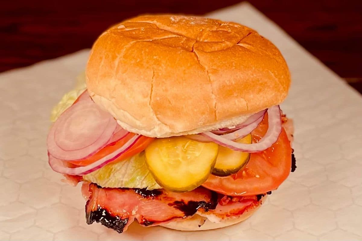 Back Bacon on a Bun
