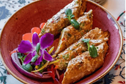 Gilafi Seekh Kebab