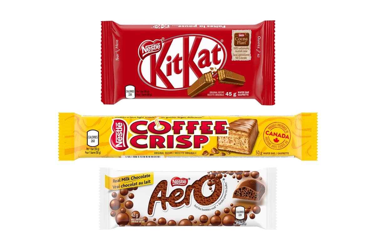3 pour 5,00$ - arres de chocolat régulières Nestlé (40 à 60 g) / 3 for $5.00 - Nestlé Regular Chocolate Bars (40-60g)
