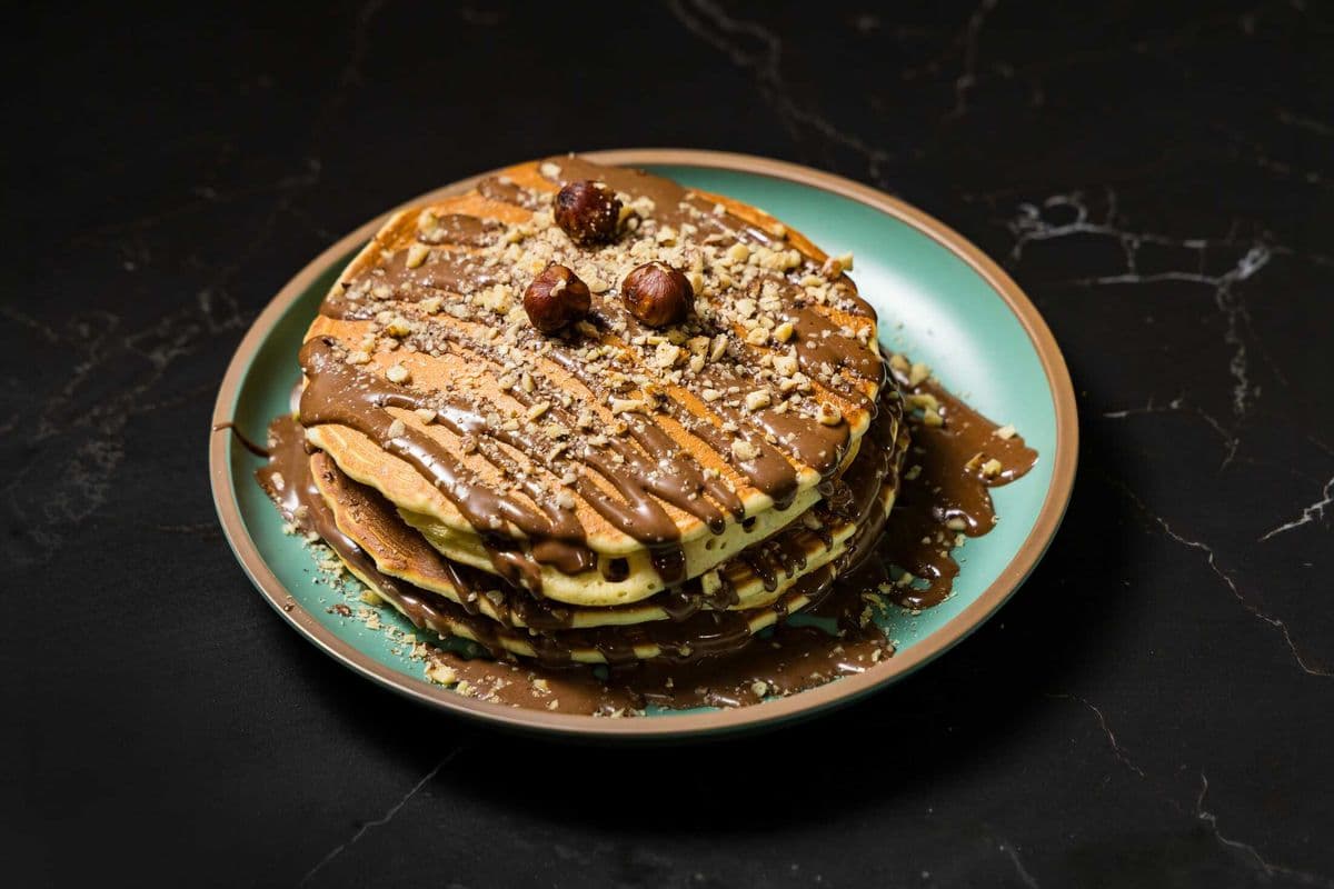 Pancake nutella bomb
