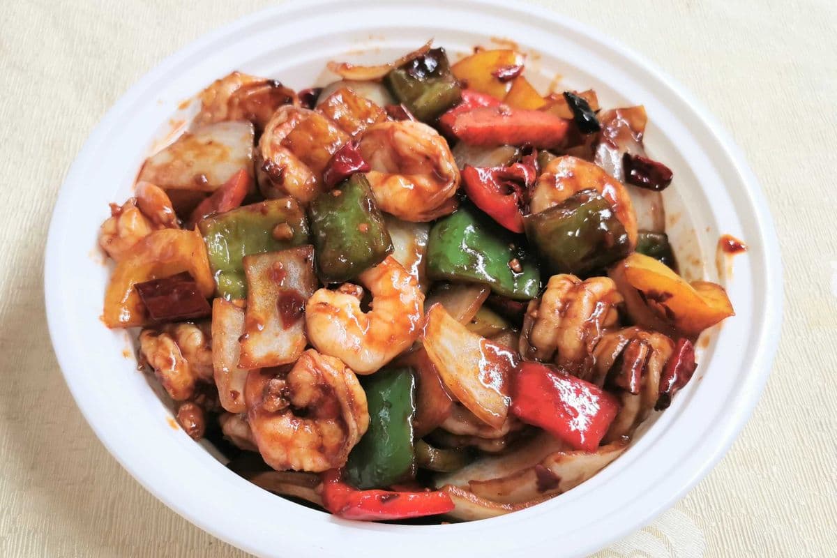 92. Szechuan Style Spicy Prawns 四川虾球
