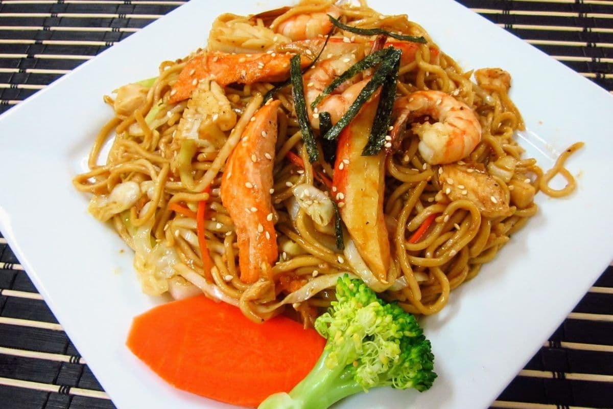 59. Seafood Teriyaki Udon Noodles