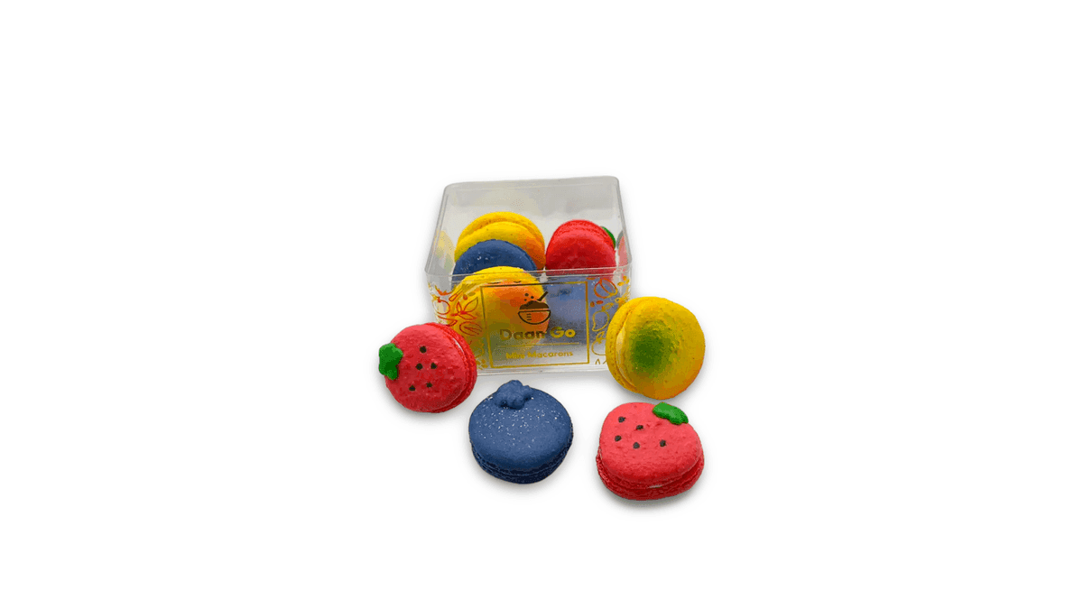 Mini Macarons Fruit Basket