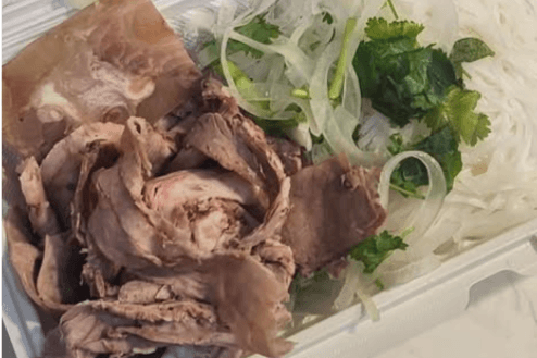 #6. Noodle Soup with Eye Round Steak, Well Done Flank, and Soft Tendon