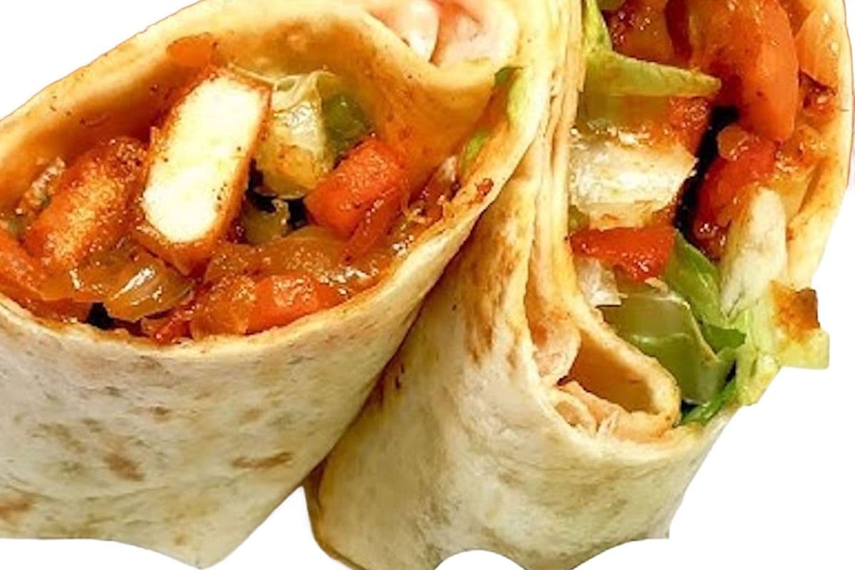 Kathi Roll { Panner Tikka Wrap }