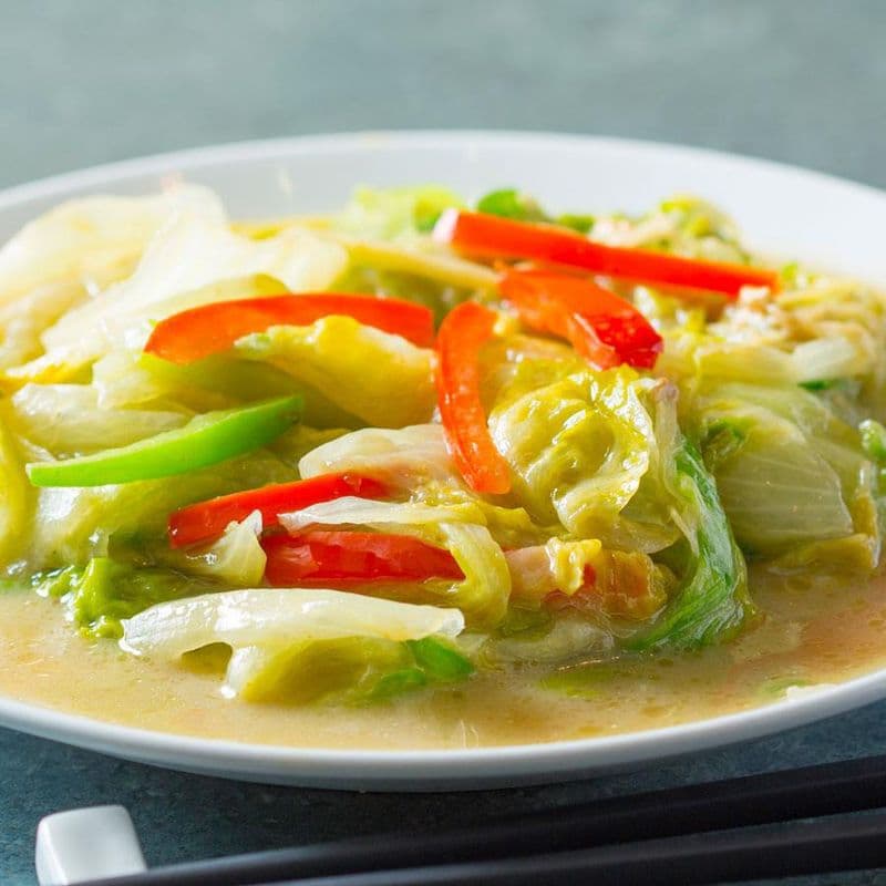 Sauteed Lettuce with Chili and Preserved Bean Paste 椒絲腐乳炒生菜