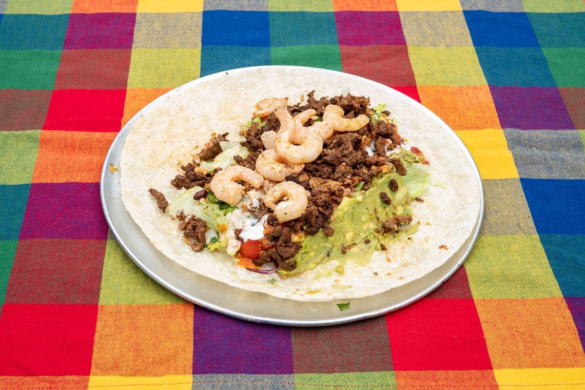 Steak and Shrimp Burrito