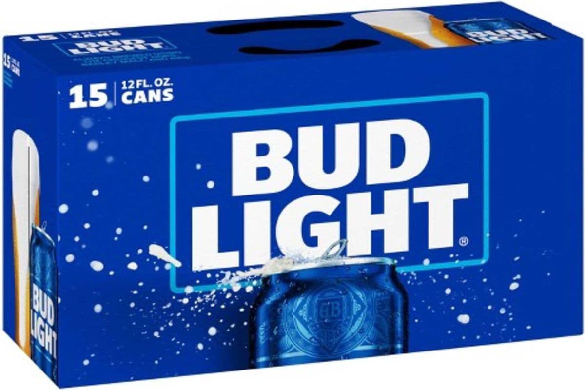 Bud Light Beer 15 Cans (15 x 355ml)
