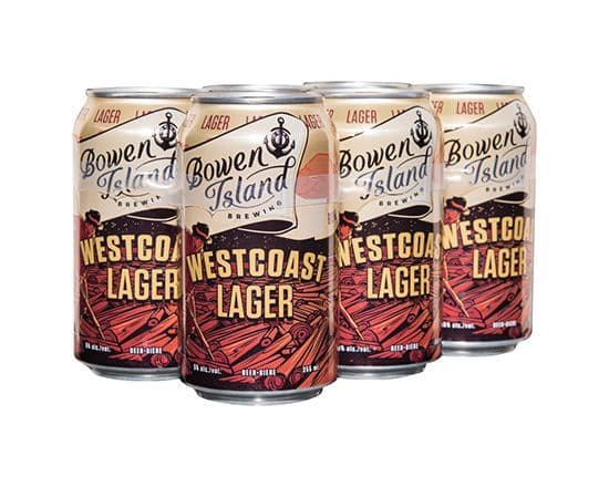 Bowen Island Brewing Co. Lager, 6 x 355 ml
