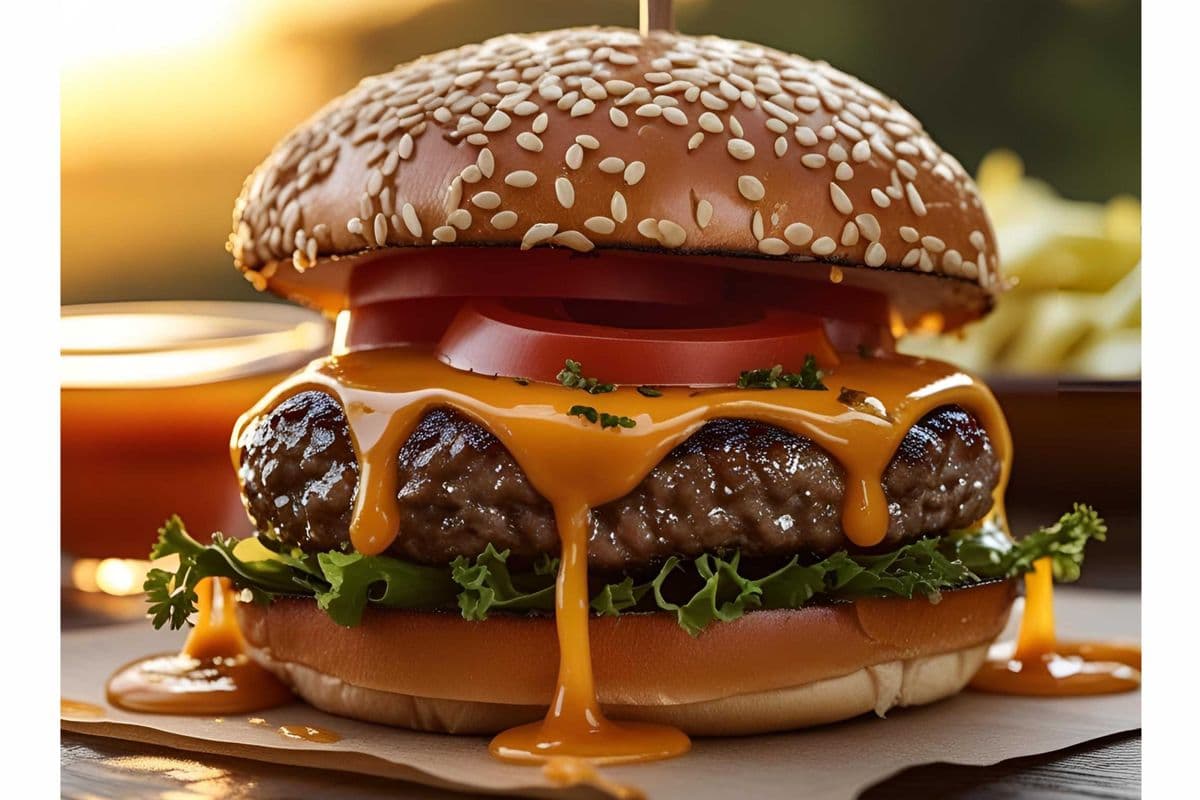 Cheddar Crunch Burger